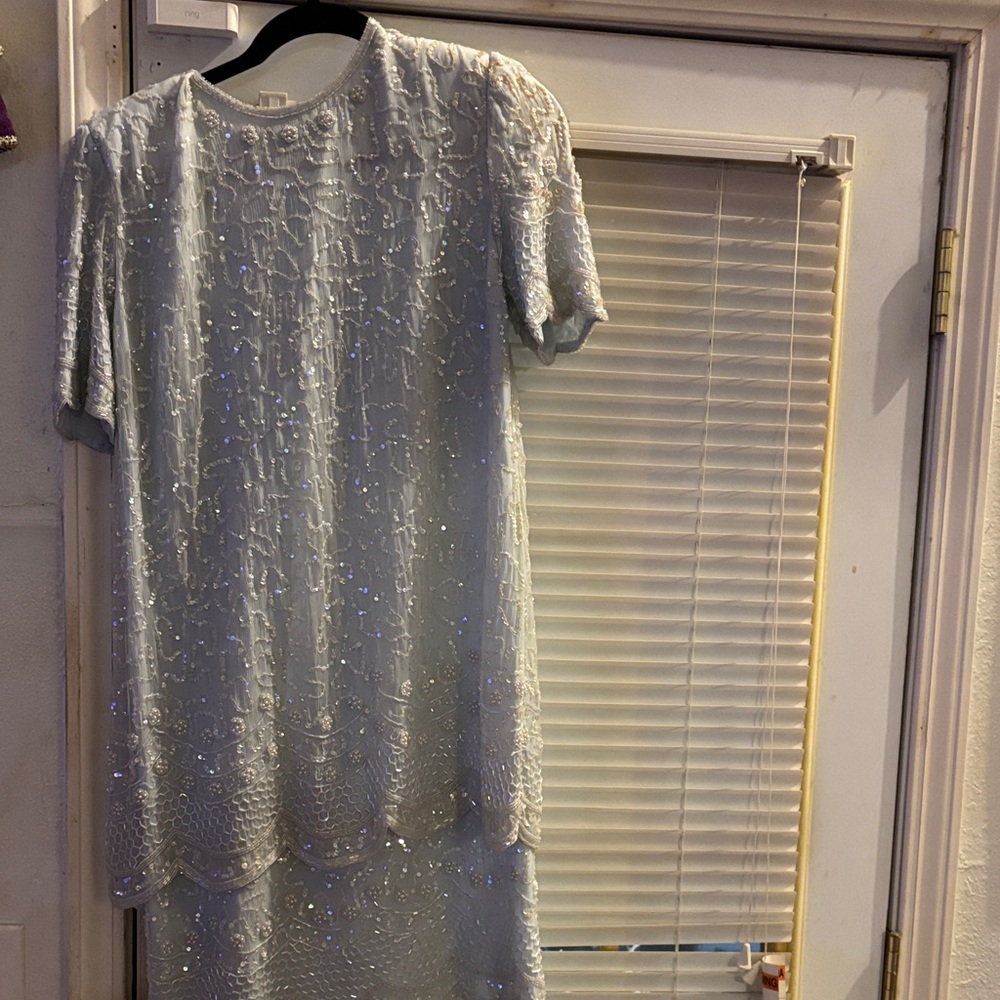 Chic Silver Sequin Mini Dress - NWOT